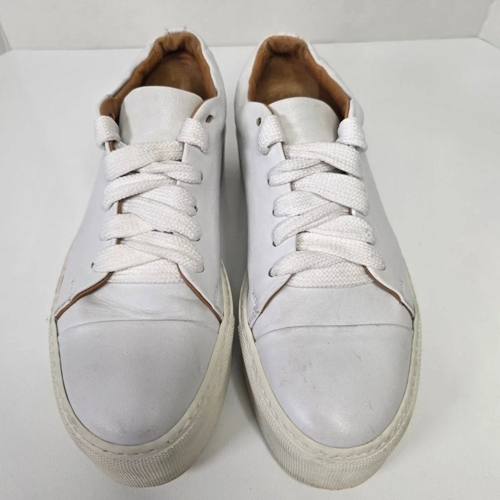 Acne Studios Women's Size 39 Drihanna White Leather Platform Sneakers Made Italy